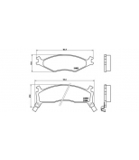 BREMBO - P30006 - Комплект тормозных колодок, диско