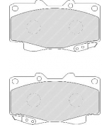 FERODO - FDB1852 - Комплект тормозных колодок дисковый тормоз