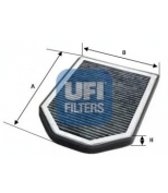 UFI - 5411000 - Фильтр салона carbon
