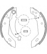 WOKING - Z409500 - Колодки бараб pgt 306 1.4-1.9td 93-/cit zx 91-97