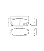 BREMBO - P54025 - Тормозные колодки задние mitsubishi lancer vi (ck