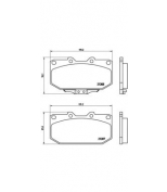 BREMBO - P56025 - P56025_=348 02=FDB986 !колодки дисковые п. Nissan 300ZX Z32 3.0 Twin Turbo 90-95