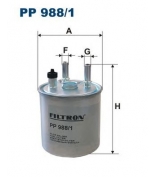 FILTRON PP9881 Фильтр топливный RENAULT Kangoo II/Laguna III/Twin