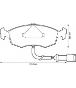 BENDIX - 571351B - Комплект тормозных колодок, дисковый тормоз