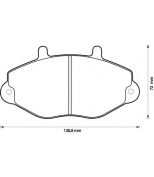 BENDIX - 571746B - Комплект тормозных колодок, диско