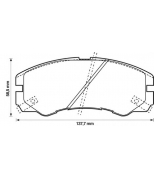 BENDIX - 572348B - Комплект тормозных колодок, диско