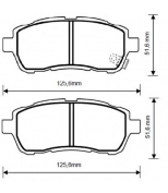 BENDIX - 573249B - 573249B_колодки дисковые передние! Daihatsu Materia, Ford Fiesta, Mazda 2 1.25-