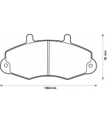 JURID - 571745D - Колодки пер FORD Transit 95->00  2.5 DI