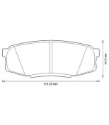 JURID - 572597J - Колодки торм.диск.зад.Toyota Land Cruiser 08-