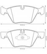 JURID - 573151JAS - Колодки торм. диск. передние  BMW E90/E60/E61    1