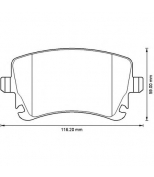 JURID - 573220J - Колодки торм.диск.зад.VW Multivan V/T V 03-