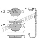 TRUSTING - 5747W - К-т дисков. тормоз. колодок bmw serie 3 320d (e90-