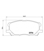 BREMBO - P83067 - КОЛОДКИ ТОРМОЗНЫЕ ПЕРЕДНИЕ ДИСКОВЫЕ