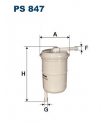FILTRON - PS847 - Фильтр топливный NISSAN Primera(P10)/Sunny(N14) 1.4-1.6L  - 05/95