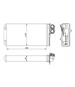 NRF - 58036 - Теплообменник, отопление салона