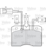 VALEO - 598007 - Комплект тормозных колодок