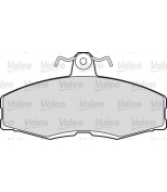 VALEO - 598217 - Комплект тормозных колодок