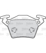 VALEO - 598301 - Комплект тормозных колодок