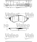 VALEO - 601305 - Колодки тормозные передние