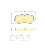 GIRLING - 6112931 - Колодки тормозные MERCEDES A-CLASS W168 97-04 пере