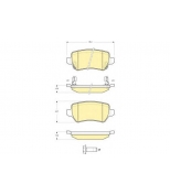 GIRLING - 6115151 - Комплект тормозных колодок, дисковый тормозной механизм