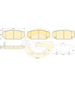 GIRLING - 6135229 - Колодки тормозные SUZUKI SWIFT (пр-во Япония) 1.3-1.6 05- передние