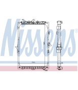 NISSENS - 61447 - Радиатор системы охлаждения 1065x739x40(с рамкой) DAF XF105/X-Series (05 ->)