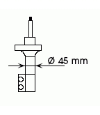 KAYABA - 632073 - Стойка с ам-ром масло задн лев / NISSAN Sunny 1.4, 2.0D (91-95) RL