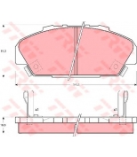 TRW - GDB1137 - Колодки тормозные дисковые GDB1137