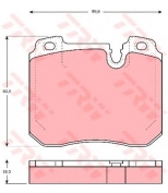 TRW - GDB1161 - Колодки тормозные дисковые GDB1161