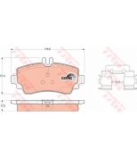 TRW - GDB1292 - Колодки тормозные дисковые GDB1292