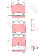 TRW - GDB1368 - Колодки тормозные дисковые GDB1368