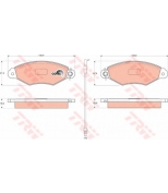 TRW - GDB1402 - Колодки тормозные дисковые GDB1402