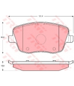 TRW - GDB1414 - Колодки тормозные дисковые GDB1414