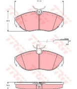 TRW - GDB1425 - Колодки тормозные дисковые GDB1425
