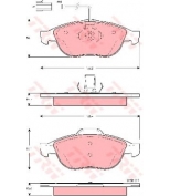 TRW - GDB1441 - Колодки тормозные дисковые передн