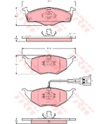 TRW - GDB1474 - Колодки тормозные дисковые GDB1474