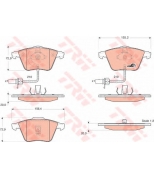 TRW - GDB1528 - Колодки тормозные дисковые GDB1528
