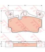 TRW - GDB1652 - Колодки тормозные дисковые GDB1652