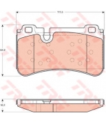 TRW - GDB1711 - Колодки тормозные дисковые GDB1711