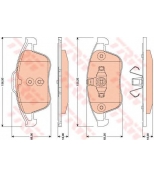 TRW - GDB1808 - Колодки тормозные дисковые GDB1808