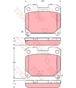 TRW - GDB3105 - Колодки тормозные дисковые GDB3105