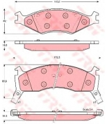 TRW - GDB3123 - Колодки тормозные дисковые GDB3123