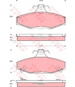 TRW - GDB3135 - Колодки тормозные дисковые GDB3135