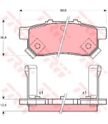 TRW - GDB3160 - Колодки тормозные дисковые GDB3160