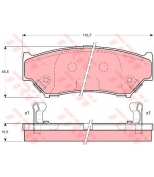 TRW - GDB3182 - Колодки тормозные дисковые GDB3182