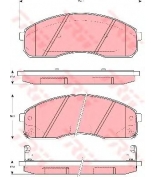 TRW - GDB3301 - Колодки тормозные дисковые GDB3301