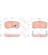 TRW - GDB3370 - Колодки тормозные дисковые GDB3370