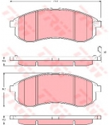 TRW - GDB3380 - Колодки тормозные дисковые GDB3380