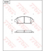 TRW - GDB7059 - Комплект тормозных колодок, диско